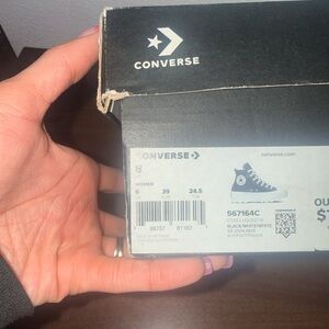 SOLD Converse Black and White High-Tops